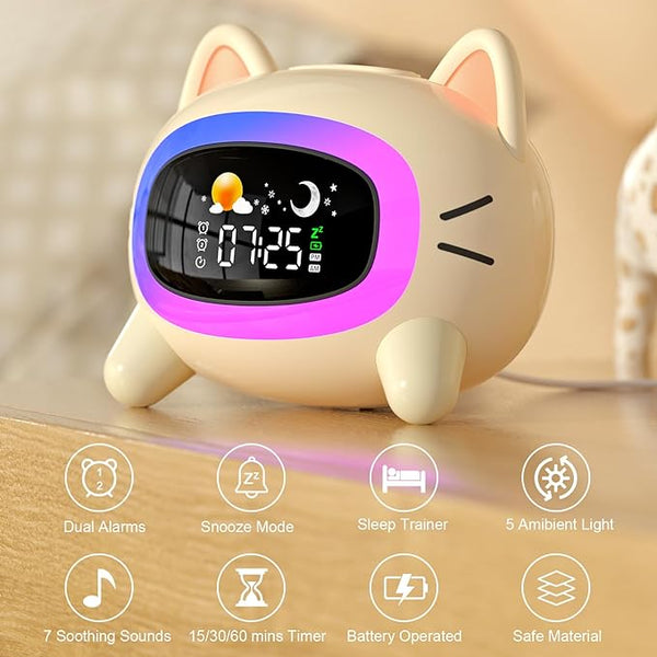 SHE'll SLEEP Years、Days、See The Light Ecozy Sunrise Alarm Clock, White Noise Sound Machine
