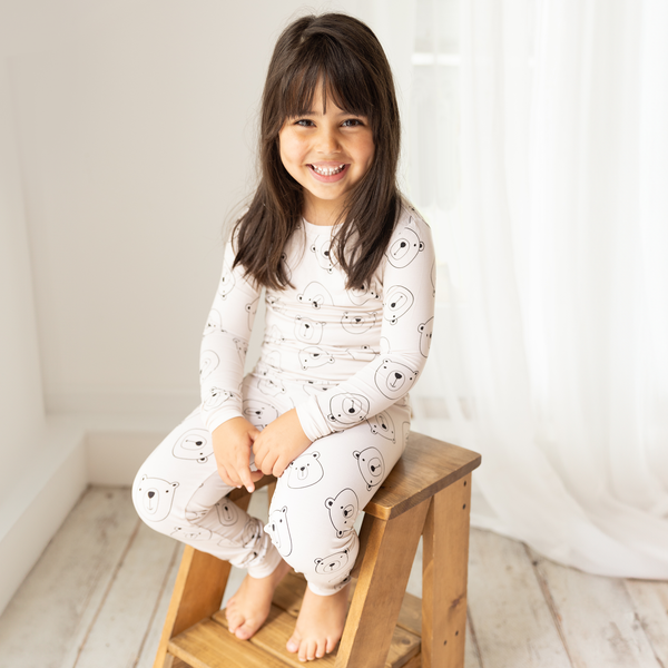 Two Piece Pajamas in Winter Bear - LittleHippo