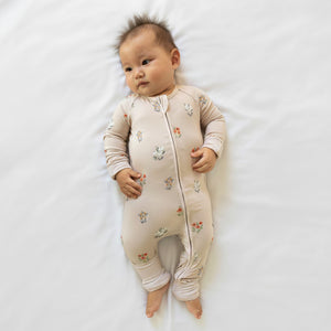 Zippered Romper in Wild Bloom