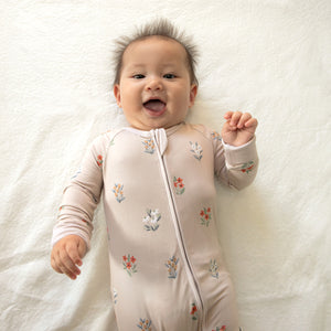 Zippered Romper in Wild Bloom